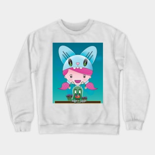 KS Kawaii Character Manga 01 And Grillo V1.2.4. Crewneck Sweatshirt